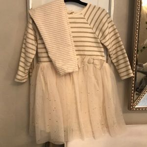 Petit Bateau dress with matching Tea leggings